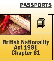 Immigration Passports - British Nationality Act 1981 Chapter 6