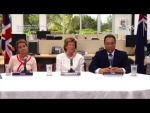 Press Conference with Overseas Territory Minister Baroness Anelay " RCIPS Joint Marine"