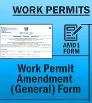 Immigration Work Permits - TWP AMD1 Work Permit Amendment (General) Form