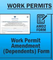 Immigration Work Permits - TWP AMD2 Work Permit Amendment (Dependents) Form