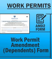 Immigration Work Permits - TWP AMD2 Work Permit Amendment (Dependents) Form