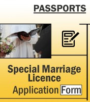 Immigration Passports - Special Marriage License forms