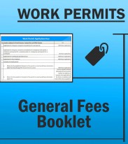 Immigration Work Permits - General Fees Booklet