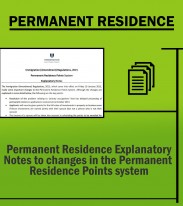 Immigration Permanent Residence - PR - Explanatory Notes to changes in the PR Point System