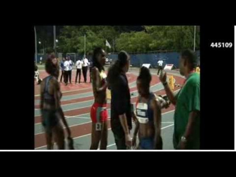 400m hurldes Women Cayman Invitational 2013