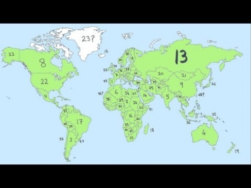 How many countries are there in the world?