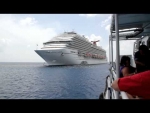 Tender from Grand Cayman to the Carnival Magic cruise ship