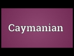 Caymanian Meaning