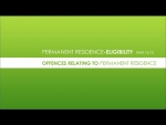 Offences relating to Permanent Residence