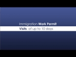 List of activities for which a Work Permit is not required for visits for up to Ten days